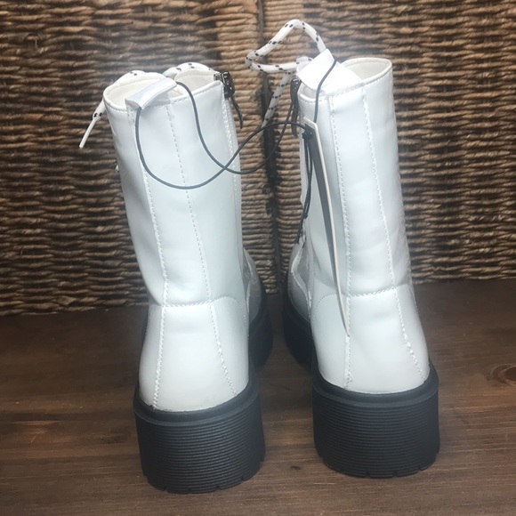 White Charles Albert Platform Boots - Picture 7 of 11
